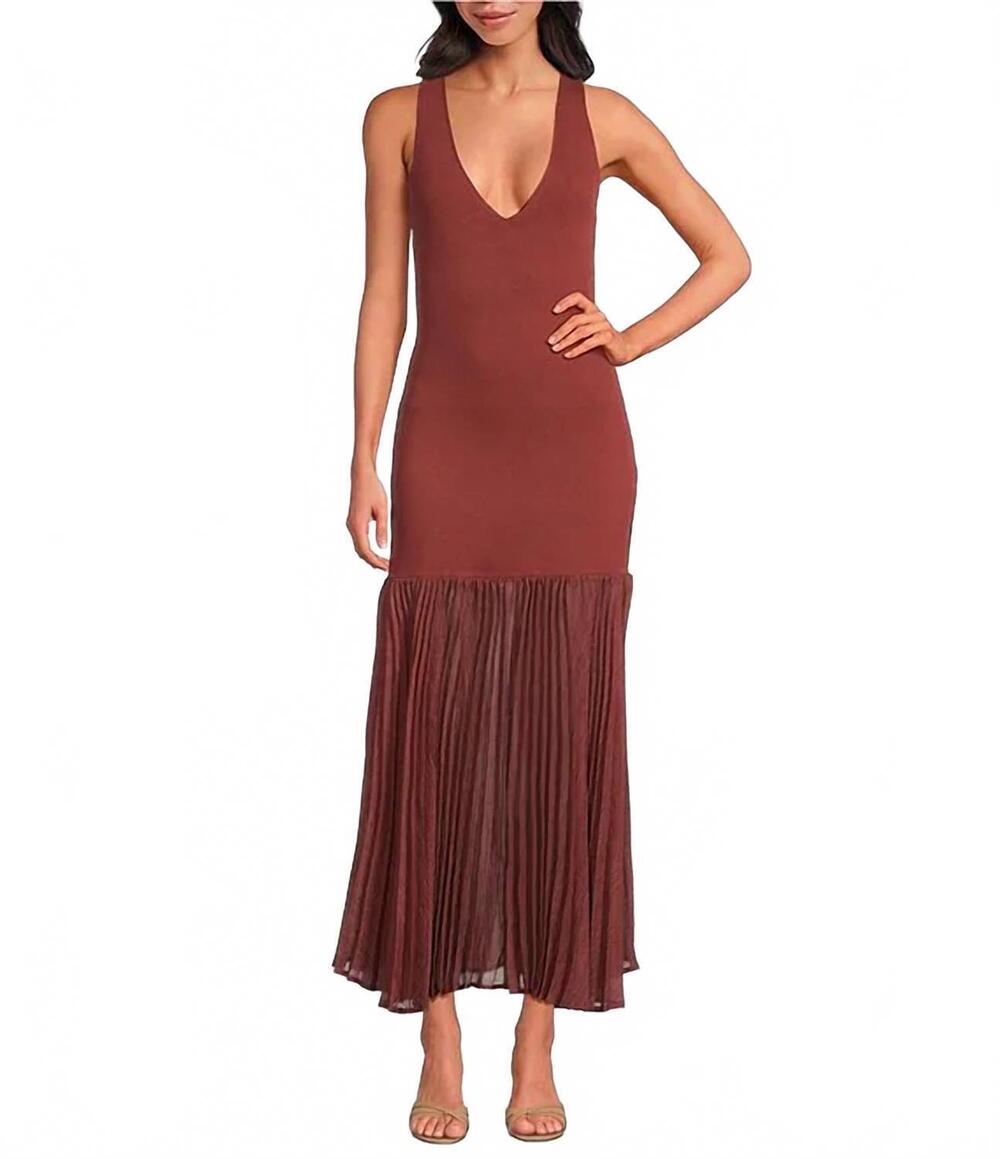 NEW STEVE MADDEN sorella sleeveless dress in burgundy